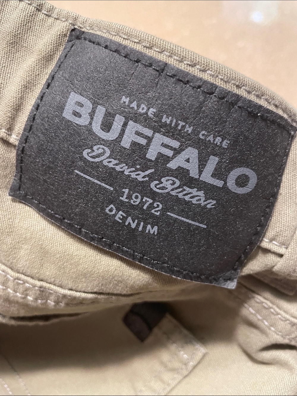 Buffalo David Bitton Olive-Tone Straight Leg Pants - Picture 3 of 9
